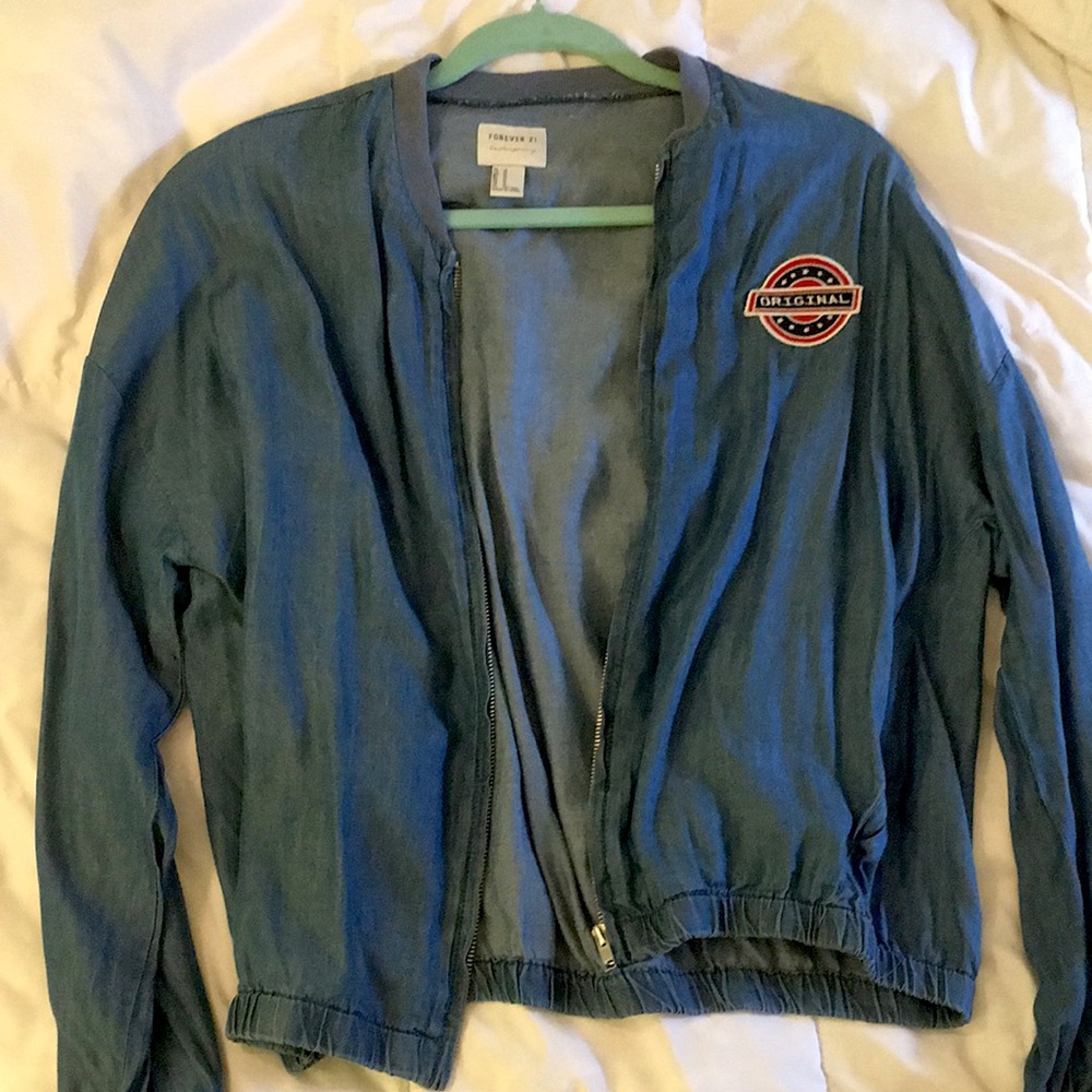 Forever 21 light zip-up jacket
